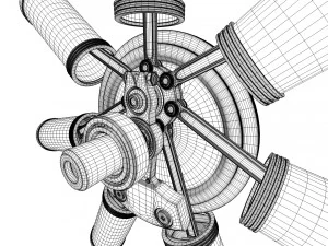 aircraft engine 3D Model