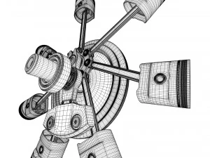 aircraft engine 3D Model