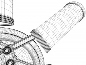 aircraft engine 3Dモデル