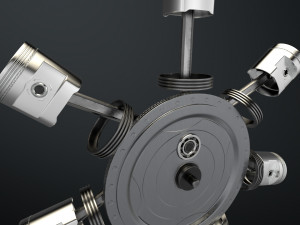 aircraft engine 3Dモデル