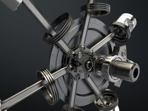 aircraft engine 3Dモデル