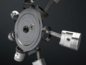 aircraft engine 3Dモデル
