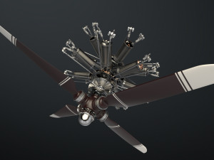 aircraft engine 3D 모델