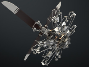 aircraft engine 3D 모델