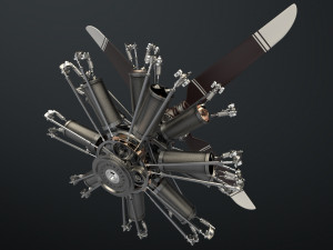 aircraft engine 3D 모델