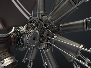 aircraft engine 3D 모델
