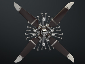 aircraft engine 3D 모델
