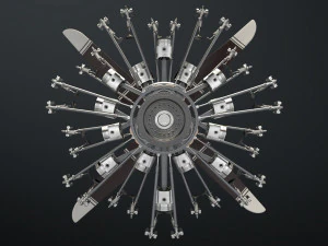 aircraft engine 3D Model