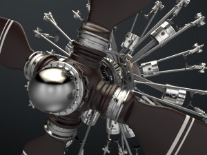 aircraft engine 3D 모델