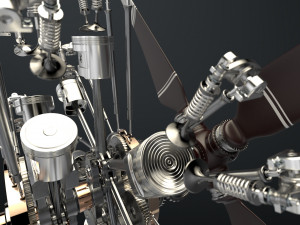 aircraft engine 3D 모델