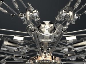 aircraft engine 3D 모델
