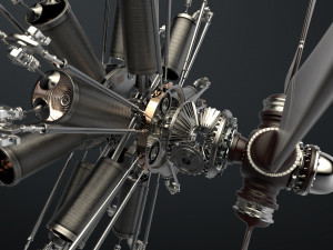aircraft engine 3D 모델