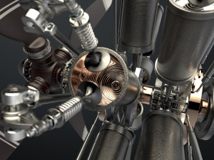 aircraft engine 3D 모델