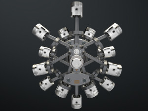 aircraft engine 3D 모델