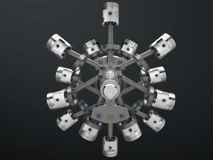 aircraft engine 3D Model