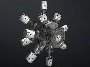 aircraft engine 3D Model