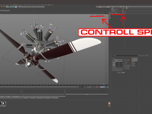 aircraft engine 3D 모델