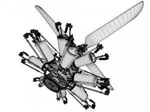 aircraft engine 3D Model