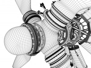 aircraft engine 3D 모델