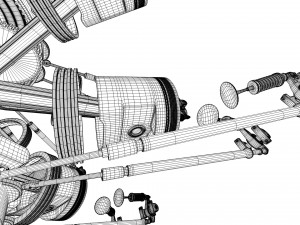 aircraft engine 3D 모델