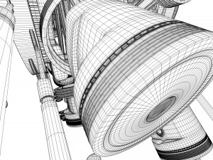 aircraft engine 3D 모델