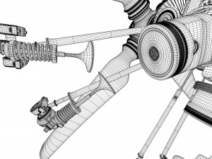 aircraft engine 3D 모델