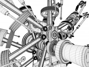 aircraft engine 3D 모델