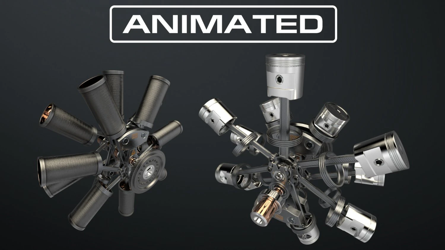 aircraft engine 3D Model .c4d .max .obj .3ds .fbx .stl .blend 