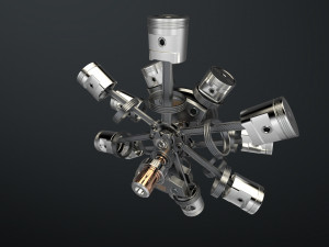 aircraft engine 3D Model