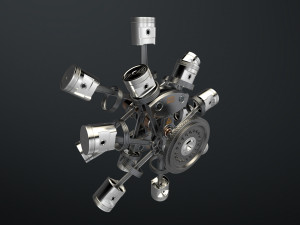 aircraft engine 3D Model