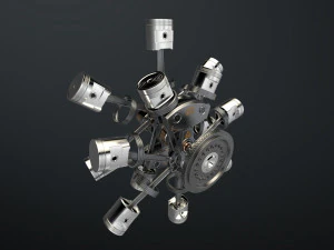 aircraft engine 3D Model
