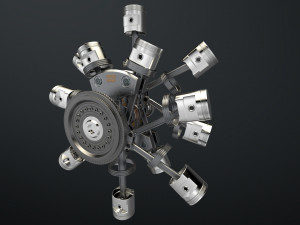 aircraft engine 3D Model