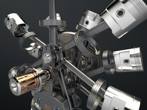 aircraft engine 3D Model