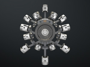 aircraft engine 3D Model