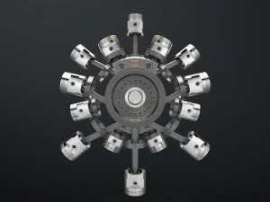 aircraft engine 3D Model