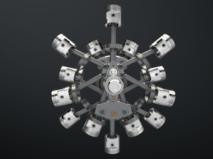 aircraft engine 3D Model