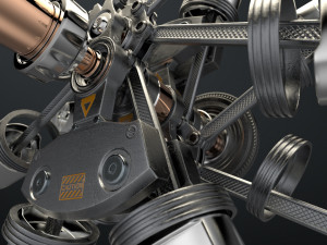 aircraft engine 3D Model