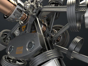 aircraft engine 3D Model