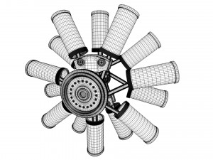 aircraft engine 3D Model