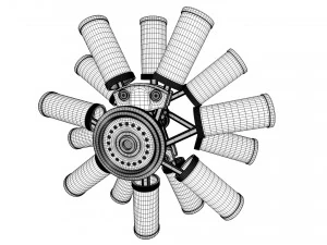 aircraft engine 3D Model