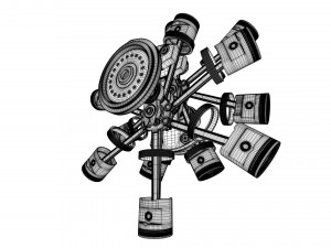 aircraft engine 3D Model