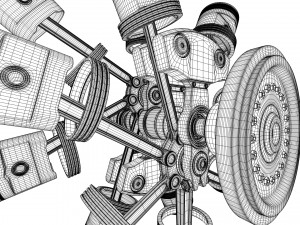 aircraft engine 3D Model