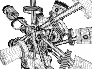 aircraft engine 3D Model