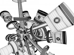 aircraft engine 3D Model