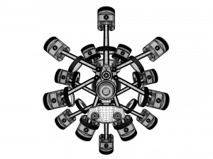 aircraft engine 3D Model
