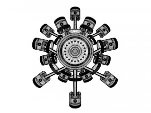 aircraft engine 3D Model
