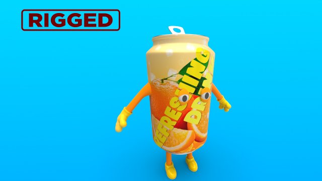 cartoon characters 3D Model .c4d .max .obj .3ds .fbx .stl .blend 