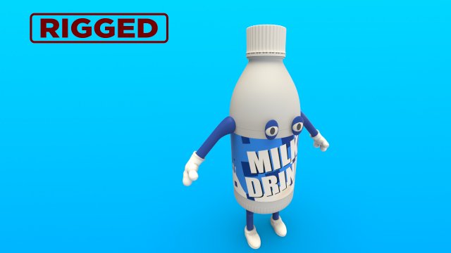 cartoon characters 3D Модель .c4d .max .obj .3ds .fbx .stl .blend 