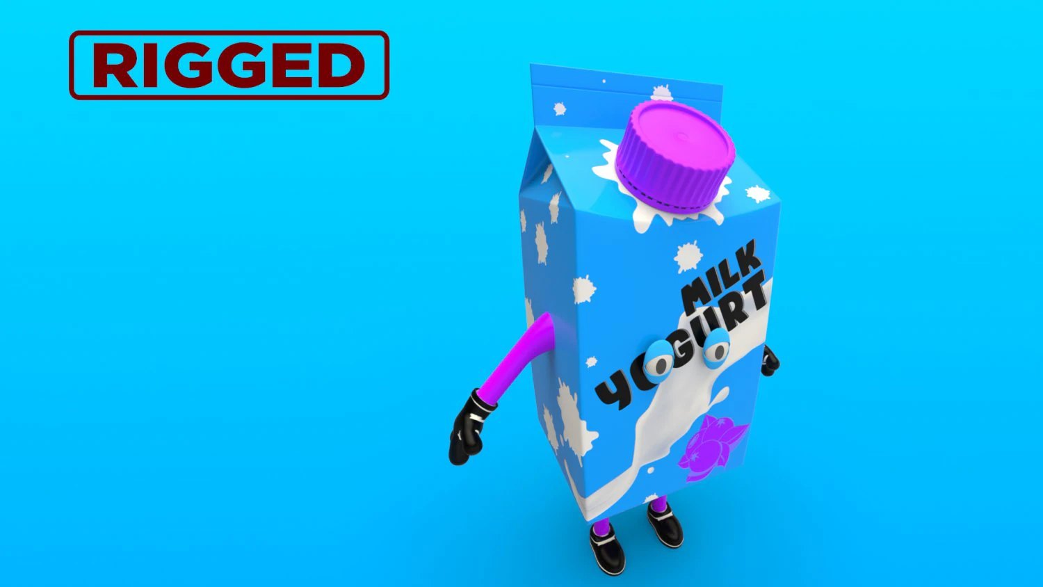 cartoon characters 3D Model .c4d .max .obj .3ds .fbx .stl .blend 