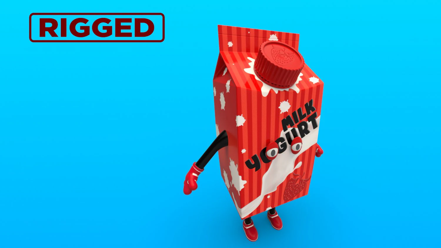 cartoon characters 3D Model .c4d .max .obj .3ds .fbx .stl .blend 